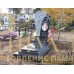 Памятник резной из гранита ЧПУ «Скорбящая с цветами» — ritualum.ru